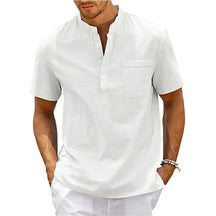 Camisa Masculina de Linho e Algodão